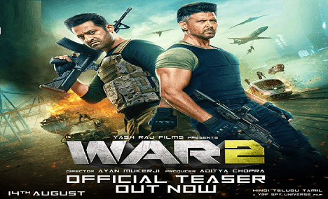 War 2 teaser released Hrithik Roshan and Jr NTR in explosive action avatar